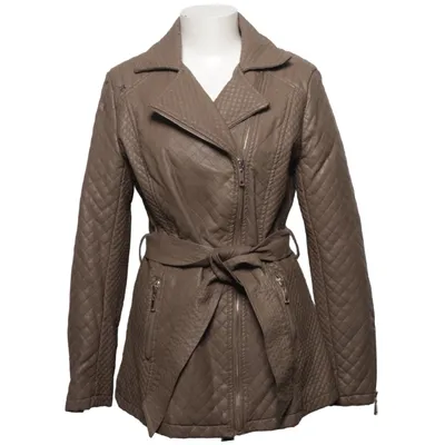 Bikerjack (Bruin) van Softy Collection Polyester, Polyurethaan, Viscose