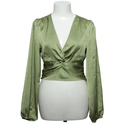 Wikkelblouse (Groen) van Gina Tricot Polyester