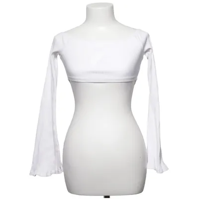 Crop top (Blanc) de Hanna Schönberg x NA-KD Coton, Élasthane