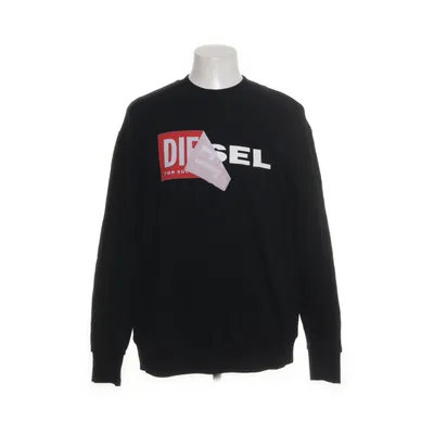 Collegetröja (Svart, Flerfärgad) från Diesel Bomull, Elastan