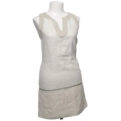 Jurk (Beige) van Talking French Katoen, Elastaan, Linnen, Modal, Polyester