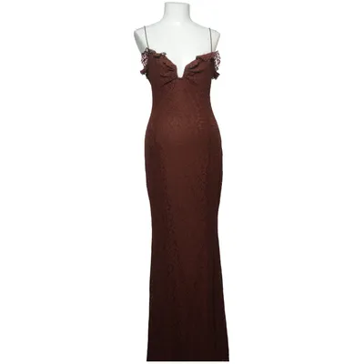 Maxi jurk (Bruin) van NLY Eve Elastaan, Polyamide, Polyester