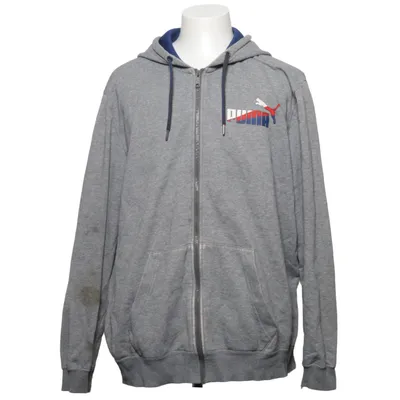 Sweat à capuche (Gris, Bleu) de Puma Coton, Polyester