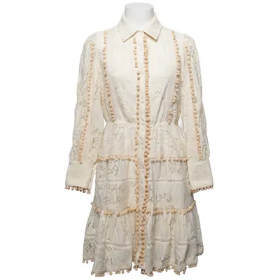 Jurk (Beige) van Mochy Elastaan, Polyester