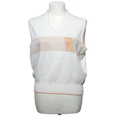 Slipover (White, Orange) from Mäser Acrylic, Cotton
