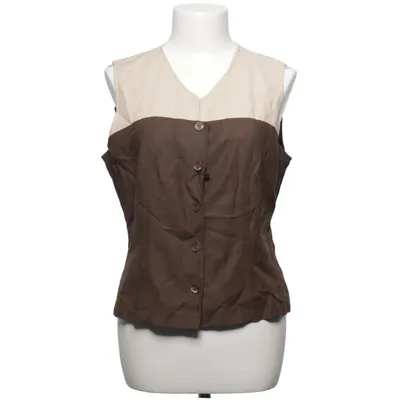 Kostuumgilet (Beige, Bruin) van Vera Condotti Linnen, Viscose