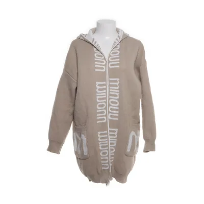 Cardigan (Beige, White) from Minouu Polyester