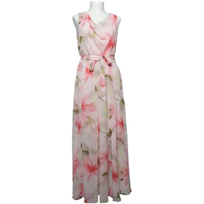 kate and lilly maxi dress Kate and Lily Black, White & Yellow Floral Print Sheer Long Sleeve Maxi Dress