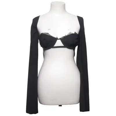 Crop top (Zwart) van White Fox Polyester
