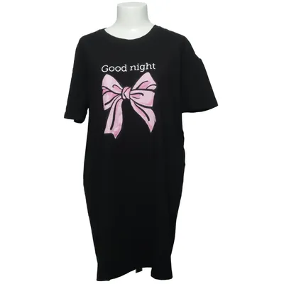 Débardeur de nuit (Noir, Rose) de VRS Woman Coton, Élasthane
