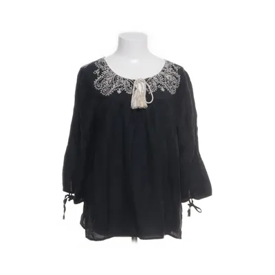 Strikblouse (Zwart, Wit) van Odd Molly Katoen, Zijde