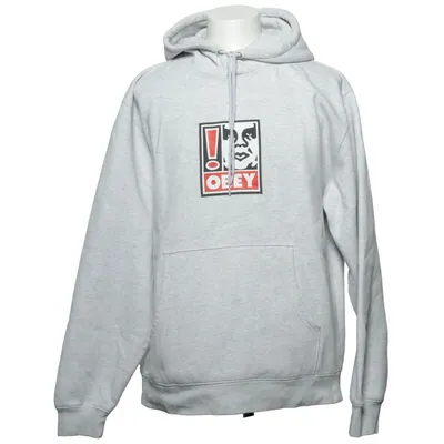 Sweat à capuche (Gris) de Obey Coton, Polyester, Viscose