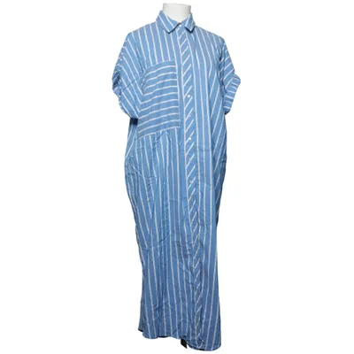 Shirt dress (Blue, White) from Zara Cotton, Polyester