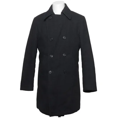 Frakke (Grå) fra Finshley & Harding Polyester, Uld