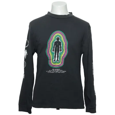 Langærmet t-shirt (Grå, Flerfarvet) fra Carne Bollente Økologisk bomuld
