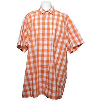 Chemise à manches courtes (Orange, Blanc) de Marvelis Coton