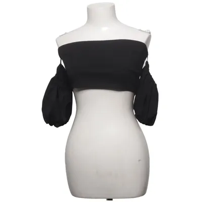 Crop top (Svart) från Boohoo Elastan, Polyester