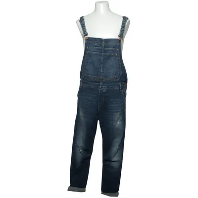 Tuinbroek (Blauw) van Zara Katoen, Elastaan
