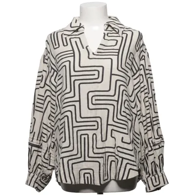 Blouse (Beige, Noir) de Rue de Femme Lin, Viscose
