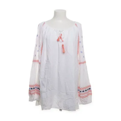 Blus (Vit, Flerfärgad) från Ulla Popken Bomull