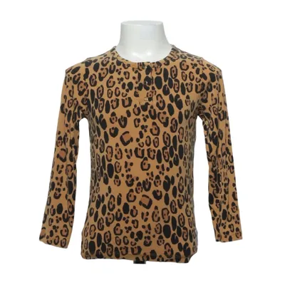 Long sleeve T-shirt (Brown, Black) from Mini Rodini Elastane, Lyocell