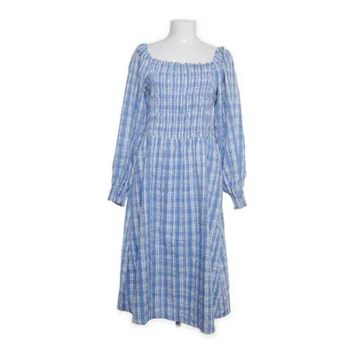 Kjole (Blå, Hvid) fra Moves Polyester, Bomuld