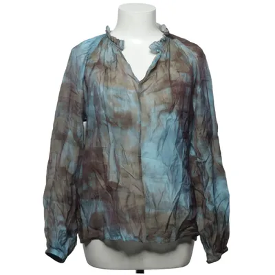 Blouse (Bleu, Marron) de Fransa Polyamide, Viscose