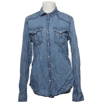 Denim blouse (Blauw) van Smog Katoen