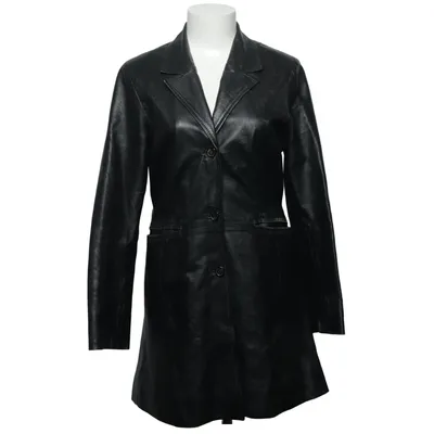 Leren jas (Zwart) van SAKI Leather Leer