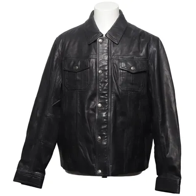 Leather jacket (Gray) from Durango Leather, Polyester