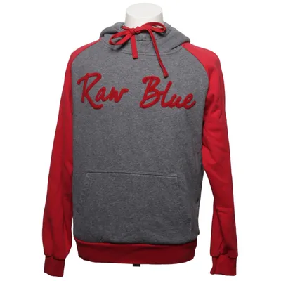Hættetrøje (Grå, Rød) fra Raw Blue Bomuld, Polyester