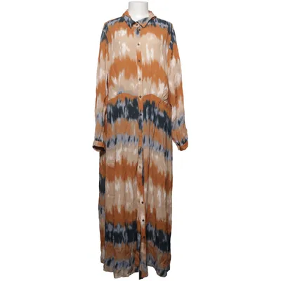 Skjortekjole (Brun, Grå, Beige) fra Zizzi Viscose