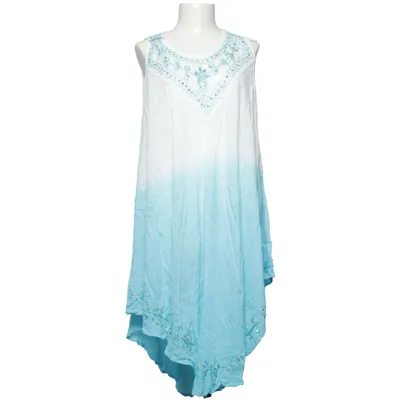 Dress (White, Blue) from Diseno Viscose