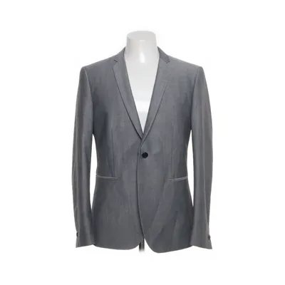 Blazer (Gray) from Bläck Polyester, Wool, Viscose