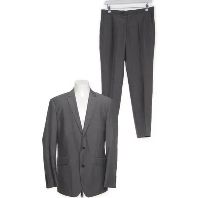 Kostym (Grå) från Angelo Litrico for C&A Polyester, Ull