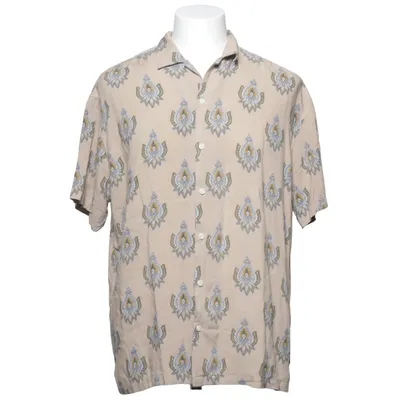 Kortärmad skjorta (Beige, Flerfärgad) från Premium by Jack & Jones Viskos