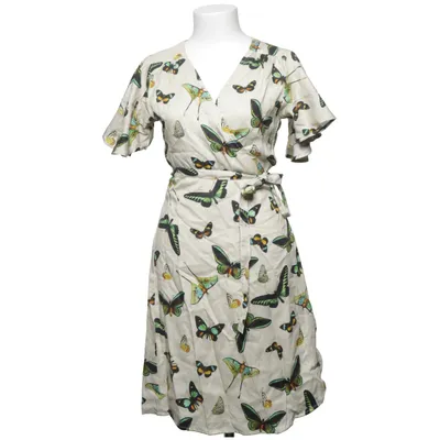 Omlottklänning (Beige, Flerfärgad) från Dedicated Bomull, Lyocell