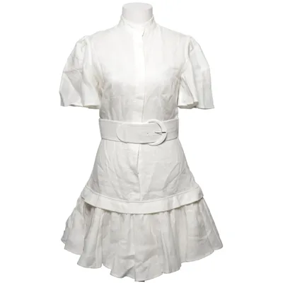 Kleid (Weiß) von Leo Lin Baumwolle, Leinen