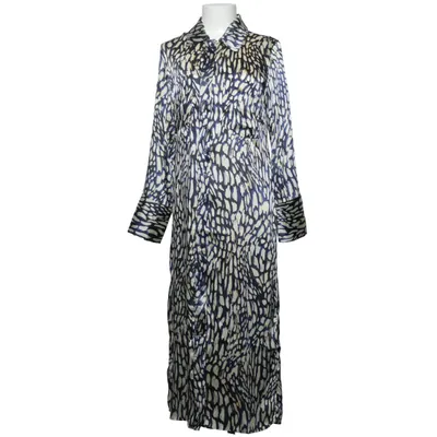 Shirt dress (Blue, White, Multicolored) from Mango Polyester, Polyurethane
