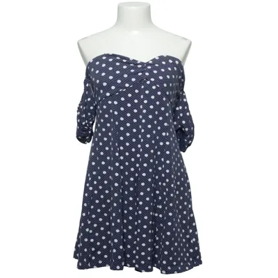 Jurk (Blauw, Wit) van Kimchi Blue Katoen, Elastaan, Polyamide