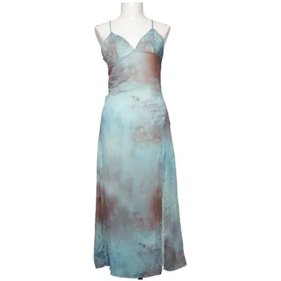 Maxikleid (Blau, Braun, Mehrfarbig) von Bershka Polyester