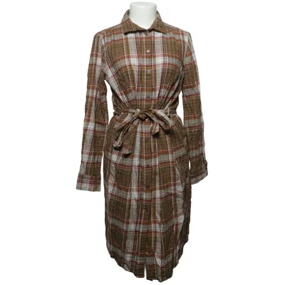 Robe chemise (Marron, Blanc, Multicolore) de Claire Woman Coton