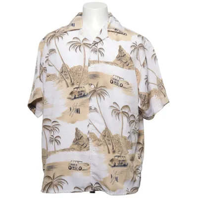 Kortärmad skjorta (Vit, Beige, Flerfärgad) från Pointer Polyester