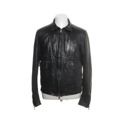 Läderjacka (Svart) från Mauro Grifoni Skinn, Viskos