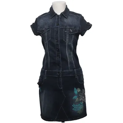 Jeansklänning (Blå) från Desigual Bomull, Elastan, Polyester, Viskos