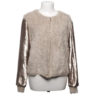 Strickjacke (Beige, Gold) von Lely Wood Acryl, Polyamid, Wolle