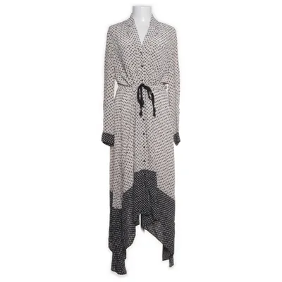 Skjortekjole (Hvid, Sort) fra Claudie Pierlot Polyester, Viscose
