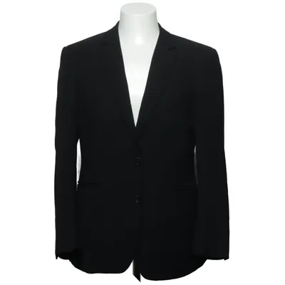 Kavaj (Svart) från Dressmann Premium Collection Viskos, Ull
