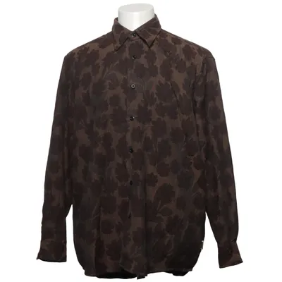 Shirt (Brown, Black) from Woodbird Elastane, Polyamide, Recycled cotton, Recycled polyester