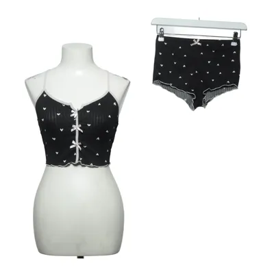 Pyjama (Noir, Blanc) Élasthane, Polyester
